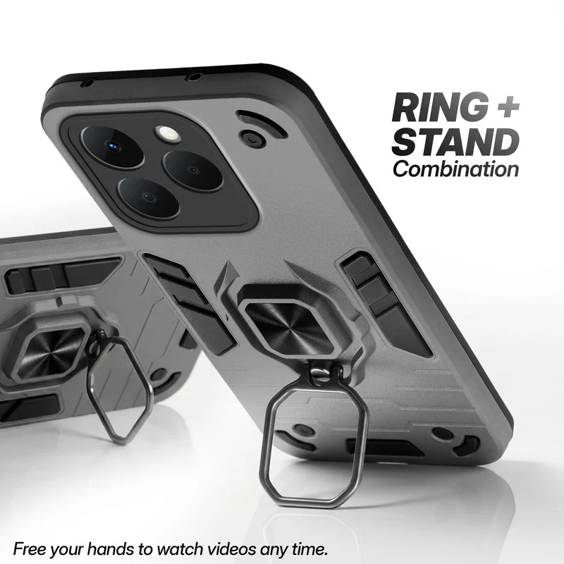 Dual Layer Shockproof Back Cover with 360° Rotatable Ring Grip & Impact Resistant Frame for Realme 15T 5G - Image 31