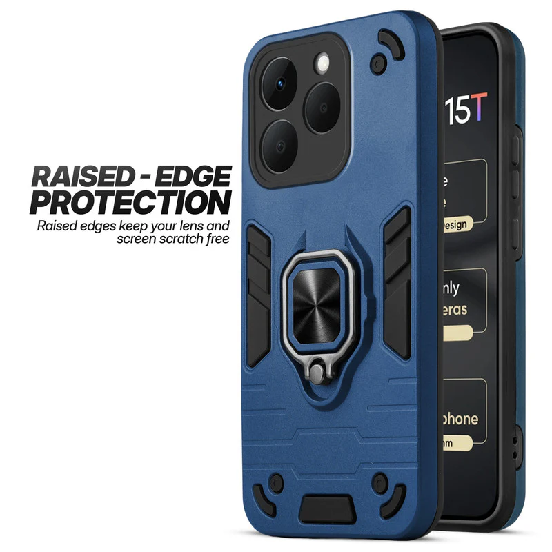 Dual Layer Shockproof Back Cover with 360° Rotatable Ring Grip & Impact Resistant Frame for Realme 15T 5G - Image 7