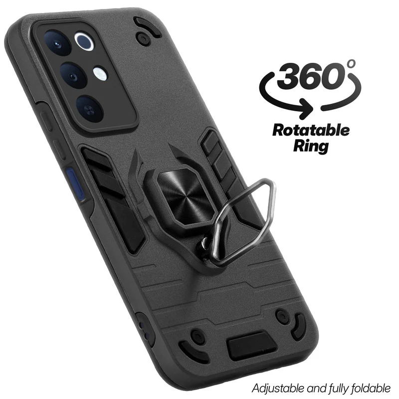 Dual Layer Shockproof Back Cover with 360° Rotatable Ring Grip & Impact Resistant Frame for Realme 15x 5G - Image 22
