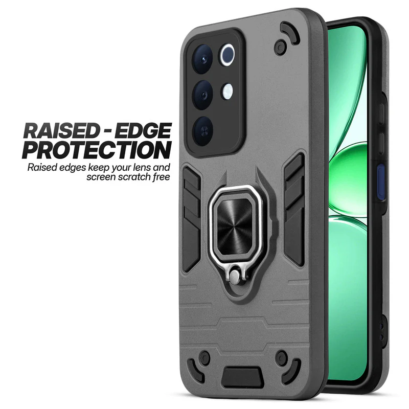 Dual Layer Shockproof Back Cover with 360° Rotatable Ring Grip & Impact Resistant Frame for Realme 15x 5G - Image 35