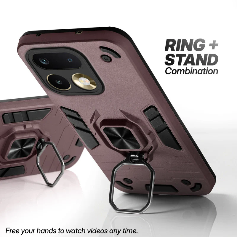 Dual Layer Shockproof Back Cover with 360° Rotatable Ring Grip & Impact Resistant Frame for Realme 16 Pro 5G - Image 10
