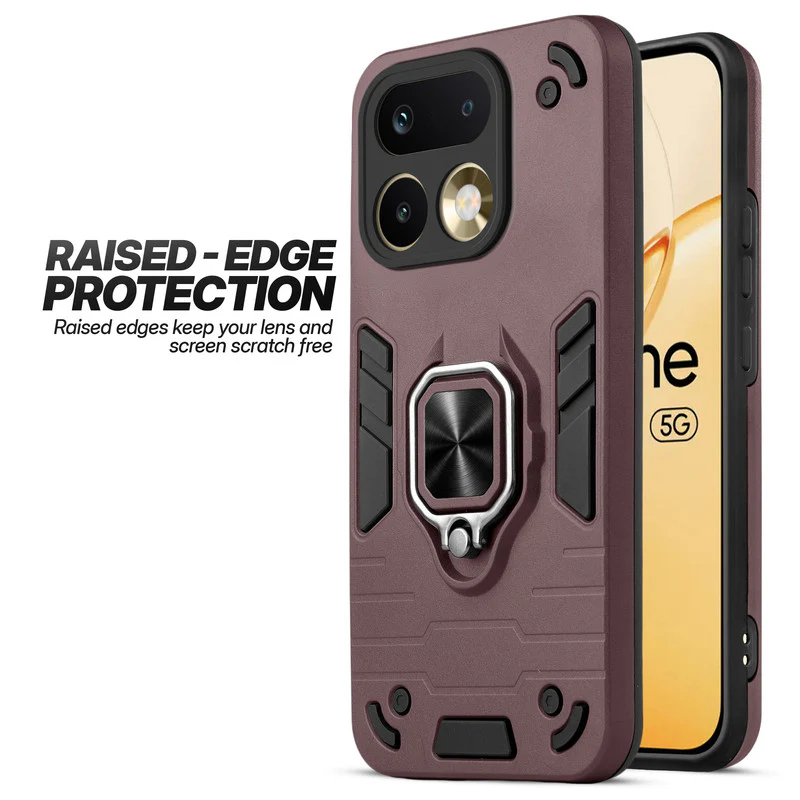 Dual Layer Shockproof Back Cover with 360° Rotatable Ring Grip & Impact Resistant Frame for Realme 16 Pro 5G - Image 14