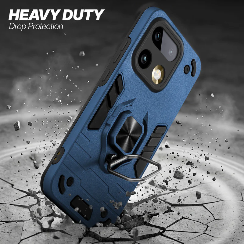 Dual Layer Shockproof Back Cover with 360° Rotatable Ring Grip & Impact Resistant Frame for Realme 16 Pro Plus 5G - Image 11