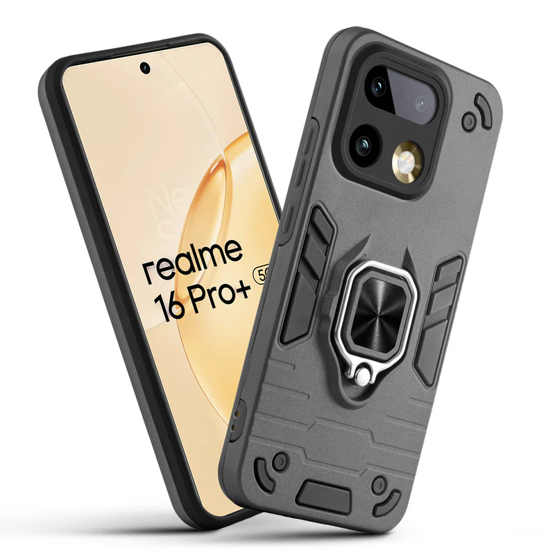 Dual Layer Shockproof Back Cover with 360° Rotatable Ring Grip & Impact Resistant Frame for Realme 16 Pro Plus 5G - Image 34