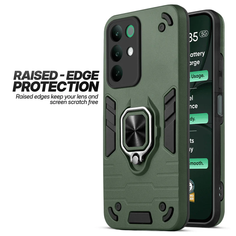 Dual Layer Shockproof Back Cover with 360° Rotatable Ring Grip & Impact Resistant Frame for Realme C85 5G - Image 28