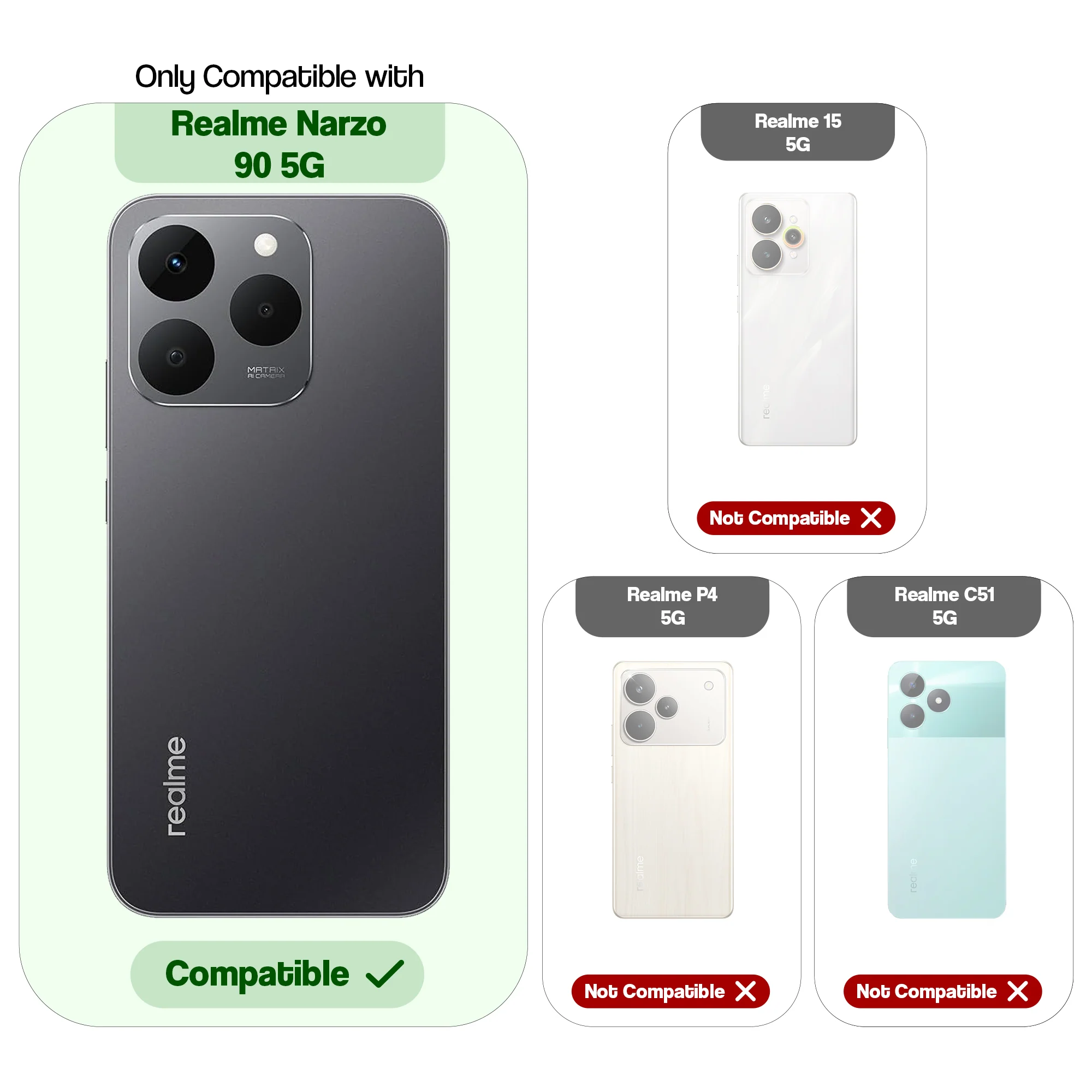 Dual Layer Shockproof Back Cover with 360° Rotatable Ring Grip & Impact Resistant Frame for Realme Narzo 90 5G - Image 16