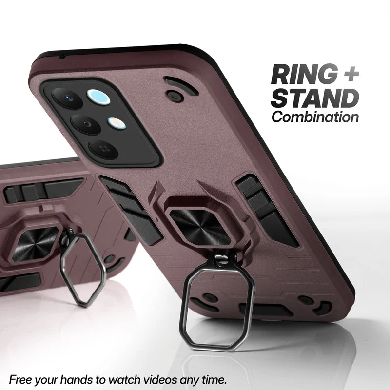 Dual Layer Shockproof Back Cover with 360° Rotatable Ring Grip & Impact Resistant Frame for Realme Narzo 90x 5G - Image 17