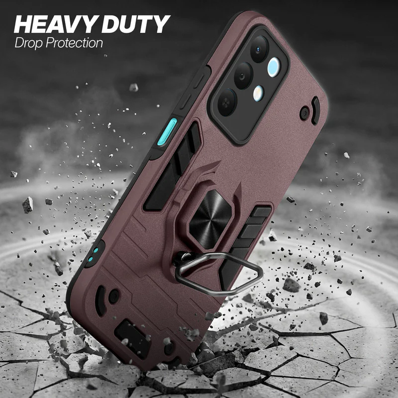Dual Layer Shockproof Back Cover with 360° Rotatable Ring Grip & Impact Resistant Frame for Realme Narzo 90x 5G - Image 18