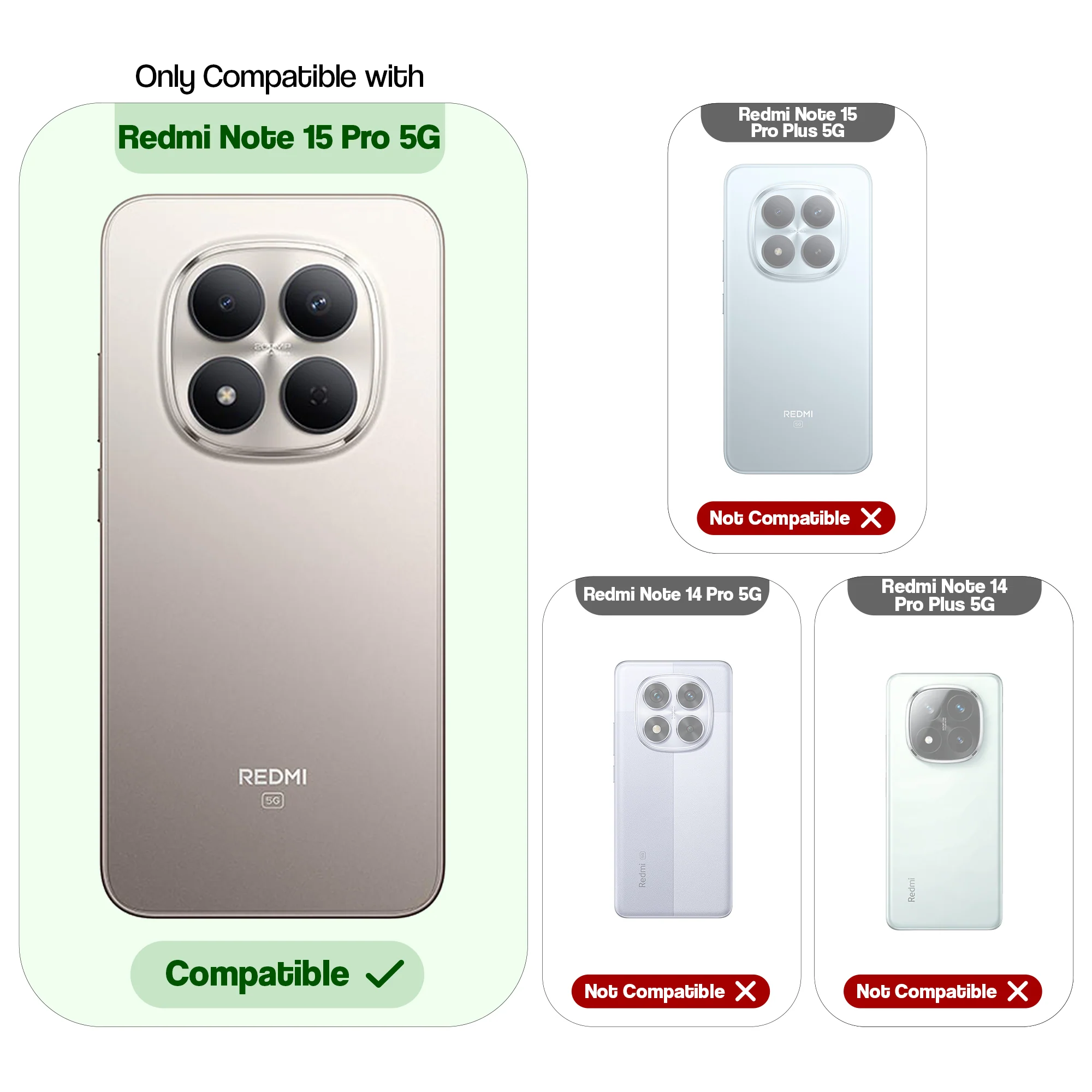 Dual Layer Shockproof Back Cover with 360° Rotatable Ring Grip & Impact Resistant Frame for Redmi Note 15 Pro 5G - Image 30