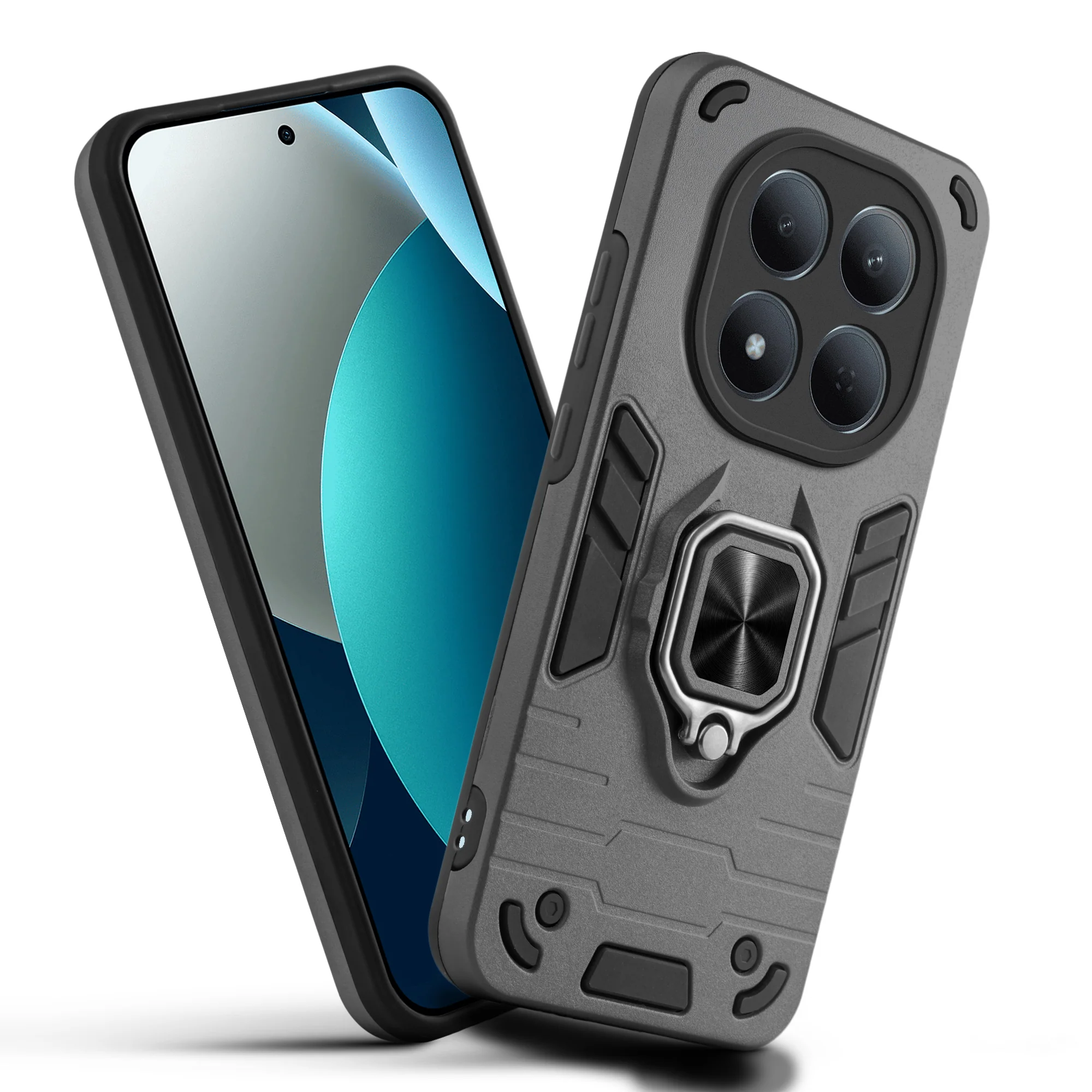 Dual Layer Shockproof Back Cover with 360° Rotatable Ring Grip & Impact Resistant Frame for Redmi Note 15 Pro 5G - Image 34