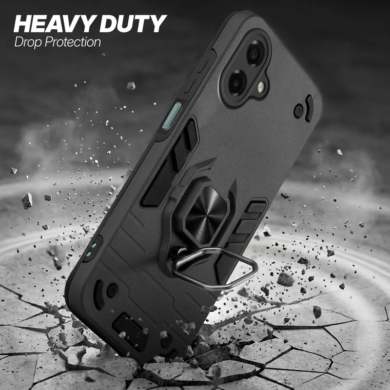Dual Layer Shockproof Back Cover with 360° Rotatable Ring Grip & Impact Resistant Frame for Samsung A07 5G - Image 25
