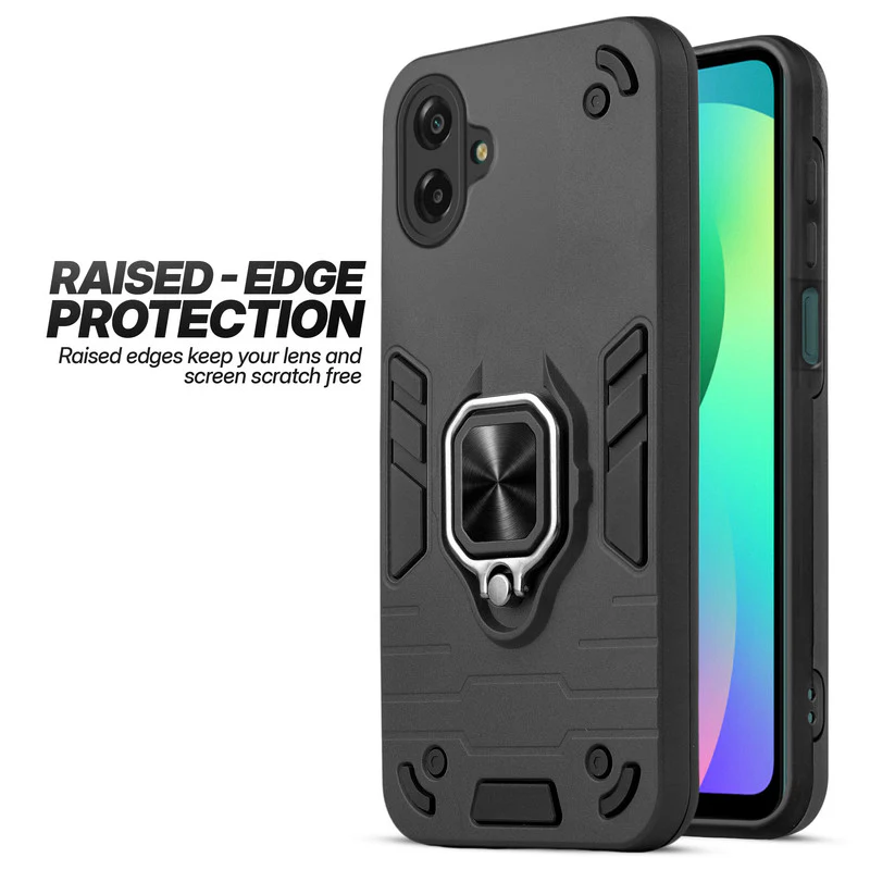 Dual Layer Shockproof Back Cover with 360° Rotatable Ring Grip & Impact Resistant Frame for Samsung F07 - Image 28