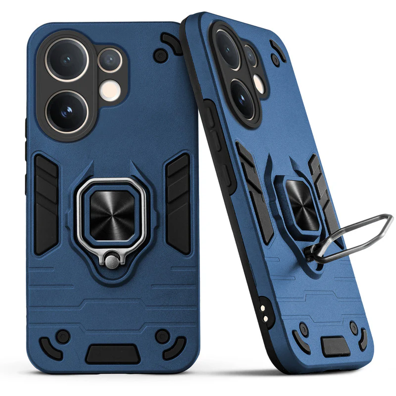 Dual Layer Shockproof Back Cover with 360° Rotatable Ring Grip & Impact Resistant Frame for Vivo V60 5G - Image 5