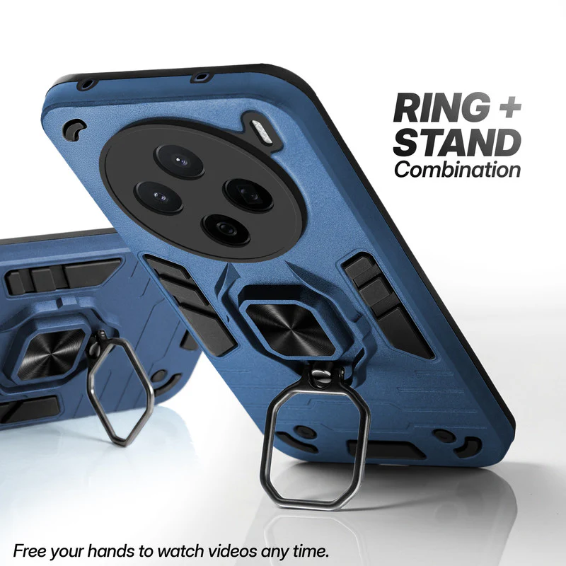 Dual Layer Shockproof Back Cover with 360° Rotatable Ring Grip & Impact Resistant Frame for Vivo X200T 5G - Image 10