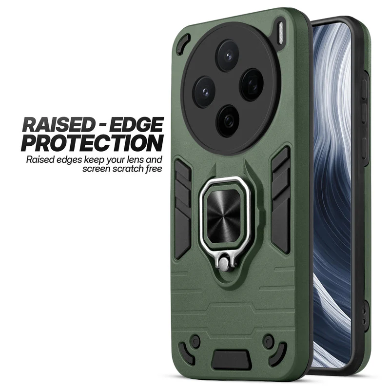 Dual Layer Shockproof Back Cover with 360° Rotatable Ring Grip & Impact Resistant Frame for Vivo X200T 5G - Image 28