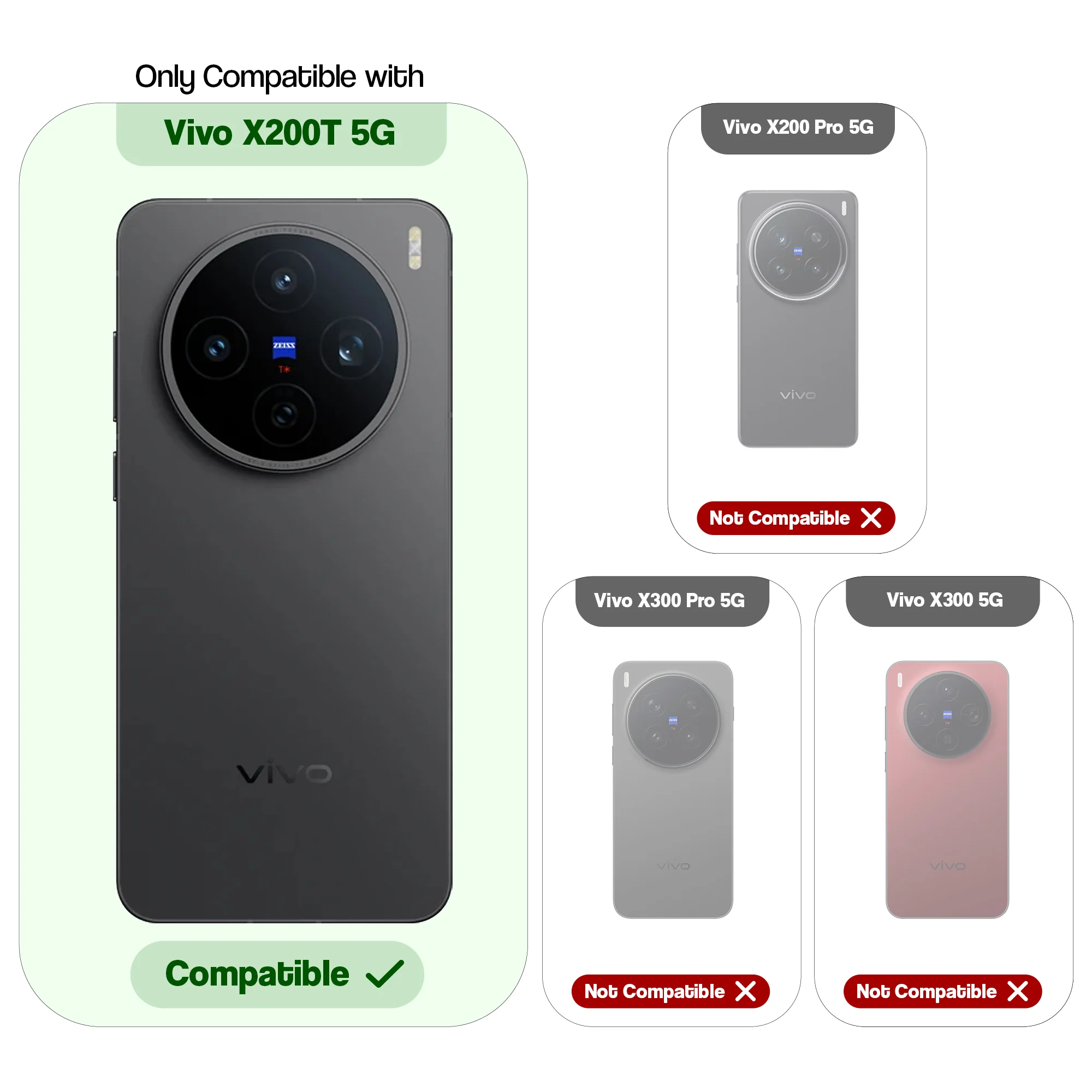 Dual Layer Shockproof Back Cover with 360° Rotatable Ring Grip & Impact Resistant Frame for Vivo X200T 5G - Image 9