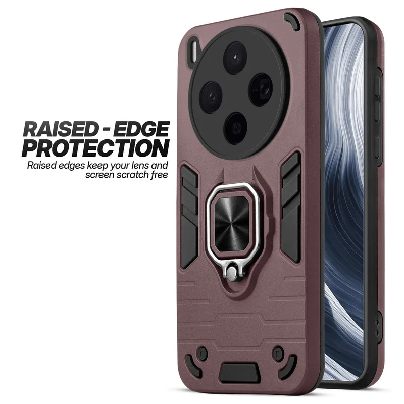 Dual Layer Shockproof Back Cover with 360° Rotatable Ring Grip & Impact Resistant Frame for Vivo X300 5G - Image 21