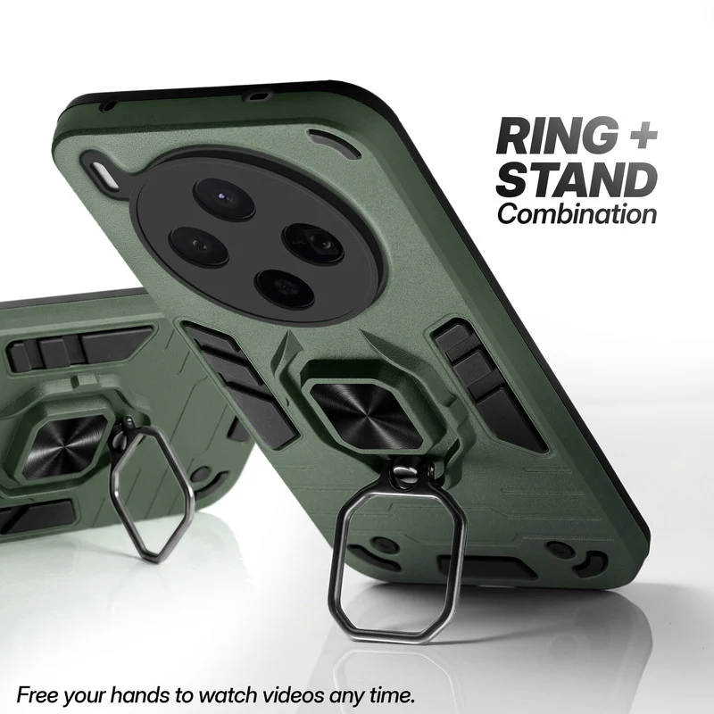 Dual Layer Shockproof Back Cover with 360° Rotatable Ring Grip & Impact Resistant Frame for Vivo X300 5G - Image 24