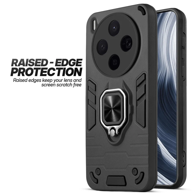 Dual Layer Shockproof Back Cover with 360° Rotatable Ring Grip & Impact Resistant Frame for Vivo X300 5G - Image 7