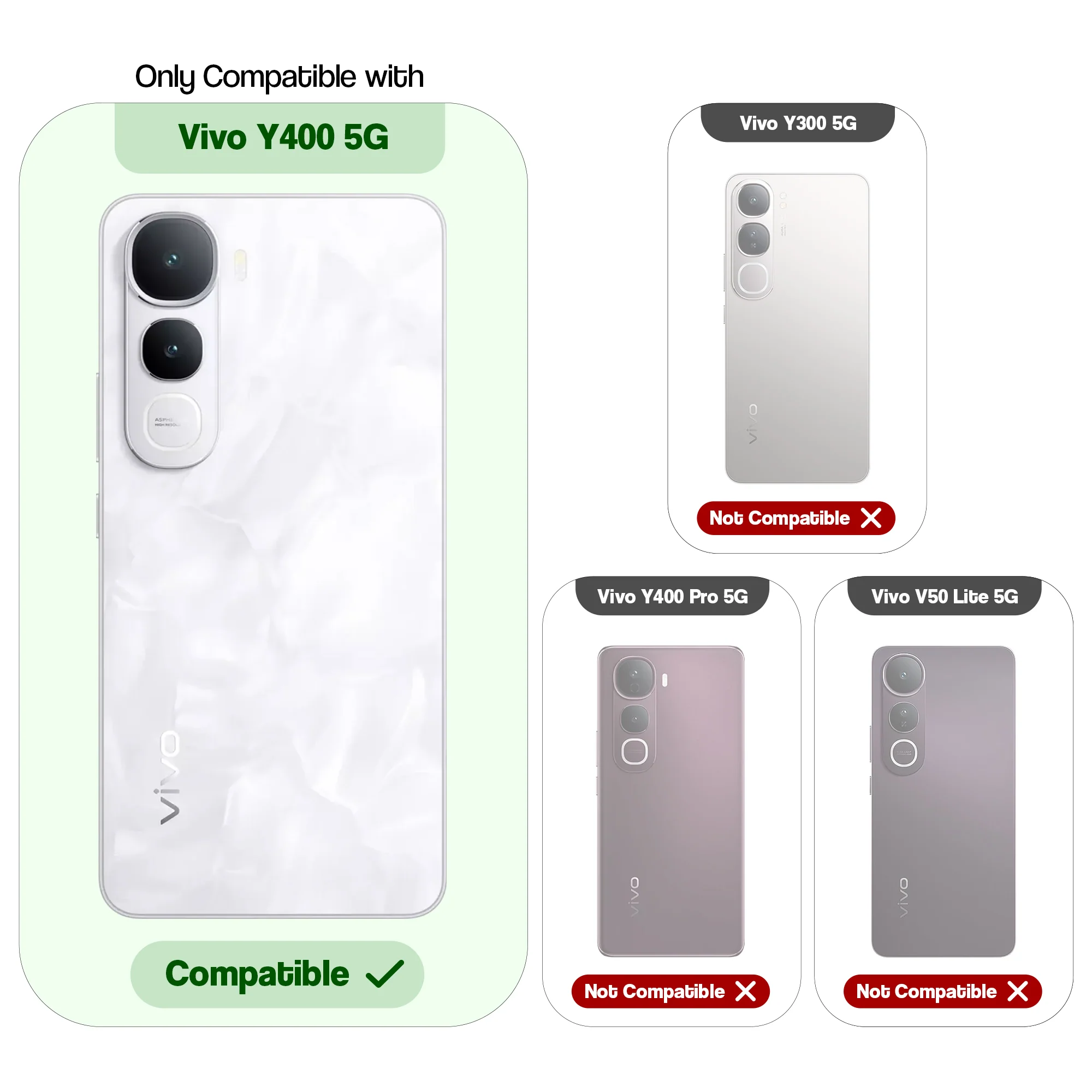 Dual Layer Shockproof Back Cover with 360° Rotatable Ring Grip & Impact Resistant Frame for Vivo Y400 5G - Image 16