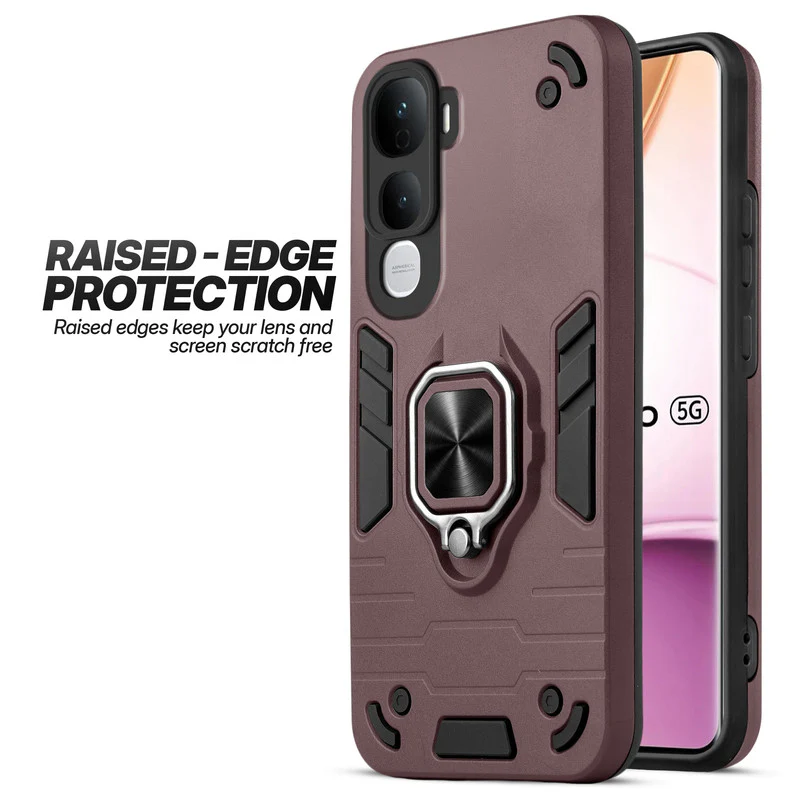 Dual Layer Shockproof Back Cover with 360° Rotatable Ring Grip & Impact Resistant Frame for Vivo Y400 Pro 5G - Image 14