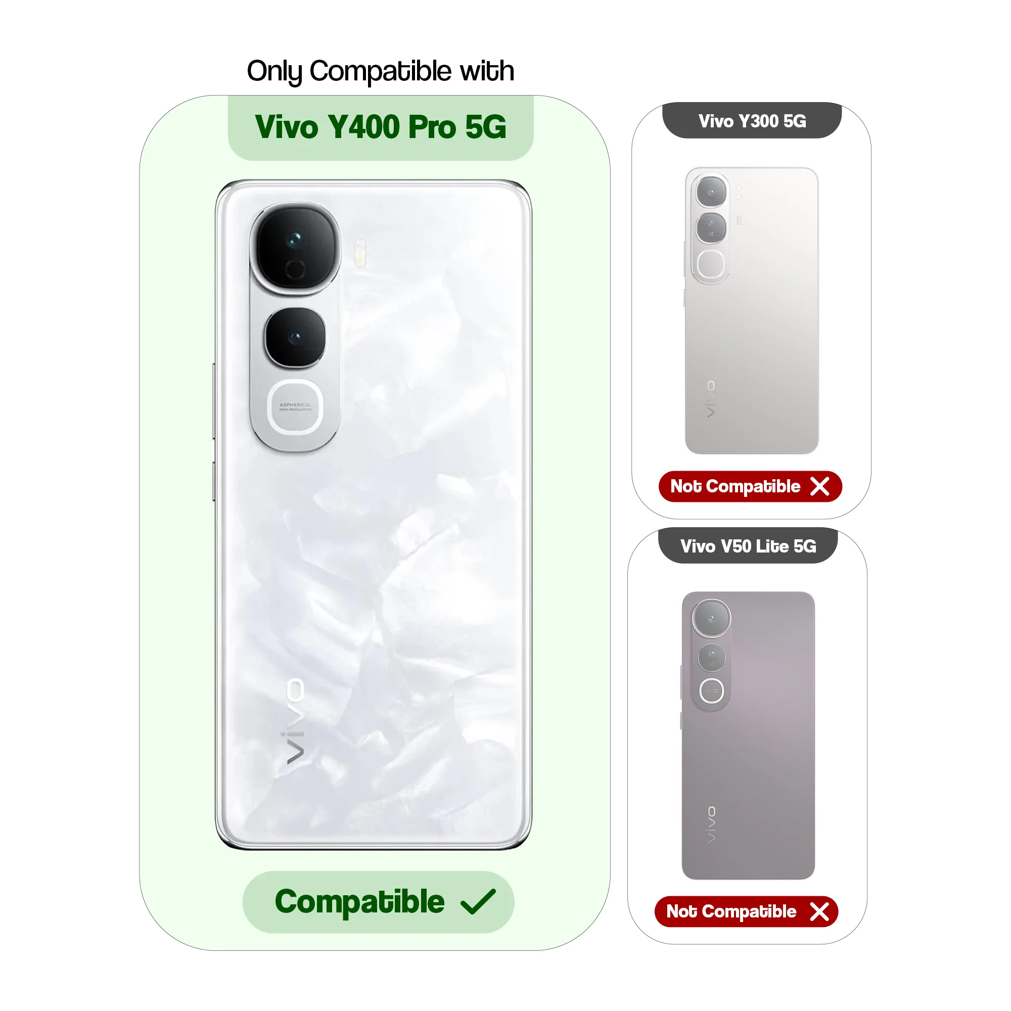 Dual Layer Shockproof Back Cover with 360° Rotatable Ring Grip & Impact Resistant Frame for Vivo Y400 Pro 5G - Image 16