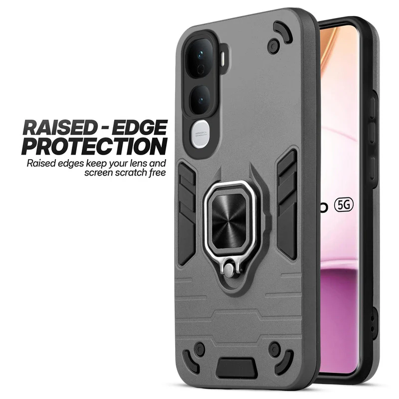 Dual Layer Shockproof Back Cover with 360° Rotatable Ring Grip & Impact Resistant Frame for Vivo Y400 Pro 5G - Image 35