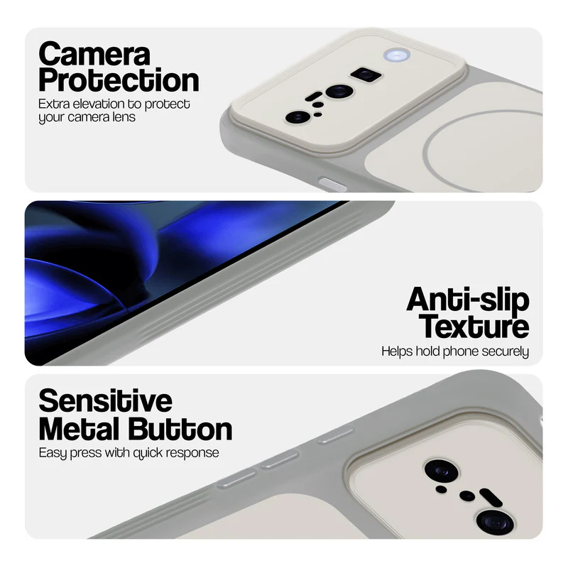 Dual Tone Silicone Back Cover Case With Metal Like Buttons For Google Pixel 10 5G - Image 28