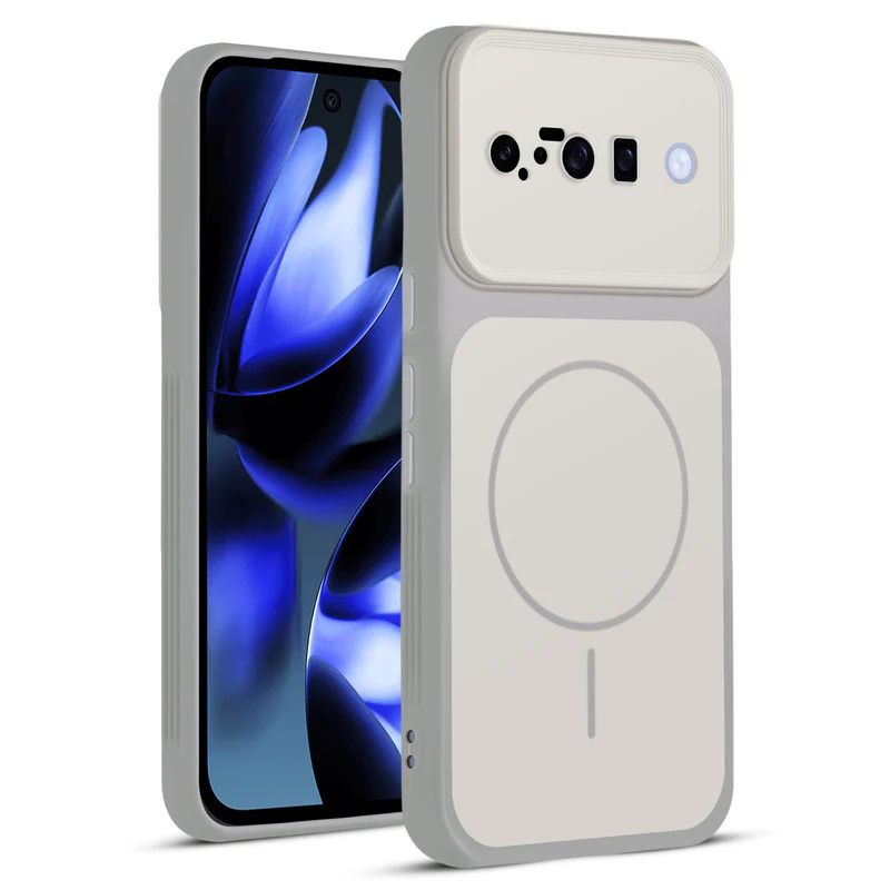 Dual Tone Silicone Back Cover Case With Metal Like Buttons For Google Pixel 10 5G - Image 31