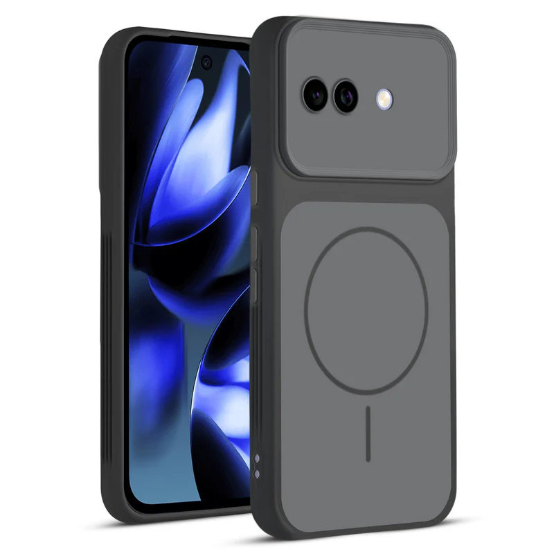 Dual Tone Silicone Back Cover Case With Metal Like Buttons For Google Pixel 9A 5G - Image 11