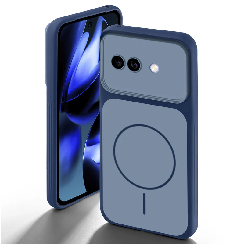 Dual Tone Silicone Back Cover Case With Metal Like Buttons For Google Pixel 9A 5G - Image 12