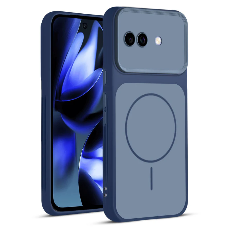 Dual Tone Silicone Back Cover Case With Metal Like Buttons For Google Pixel 9A 5G - Image 16