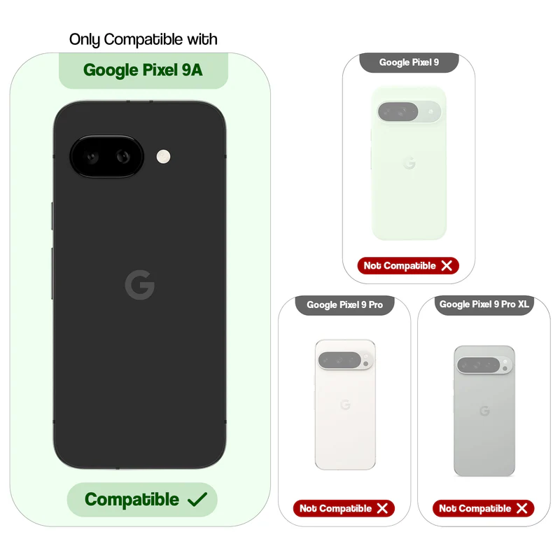 Dual Tone Silicone Back Cover Case With Metal Like Buttons For Google Pixel 9A 5G - Image 2
