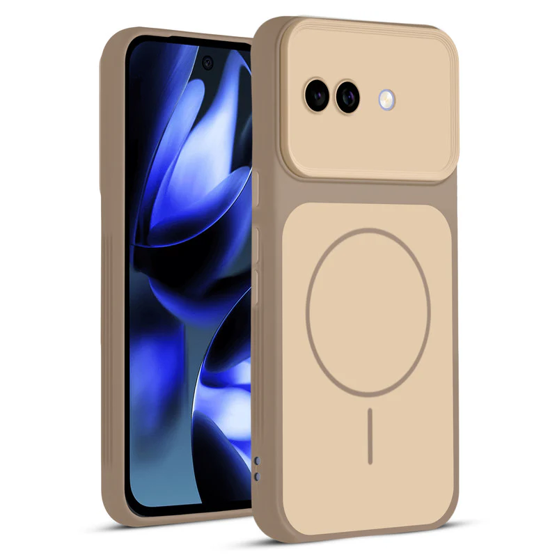 Dual Tone Silicone Back Cover Case With Metal Like Buttons For Google Pixel 9A 5G - Image 21