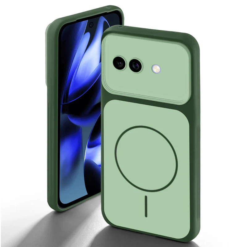 Dual Tone Silicone Back Cover Case With Metal Like Buttons For Google Pixel 9A 5G - Image 22