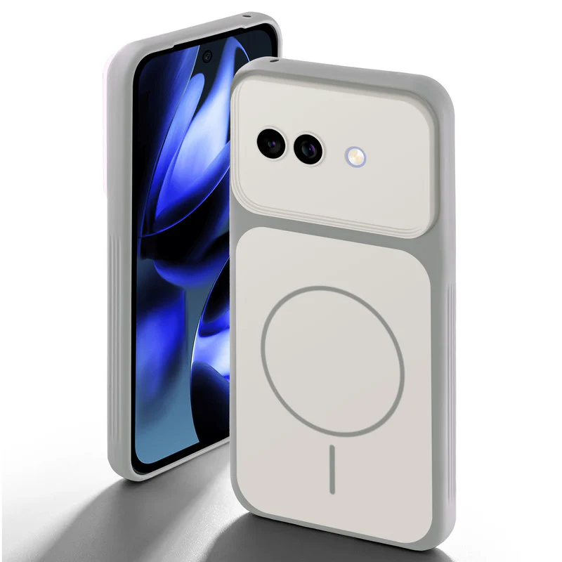 Dual Tone Silicone Back Cover Case With Metal Like Buttons For Google Pixel 9A 5G - Image 27