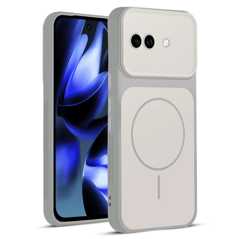 Dual Tone Silicone Back Cover Case With Metal Like Buttons For Google Pixel 9A 5G - Image 31