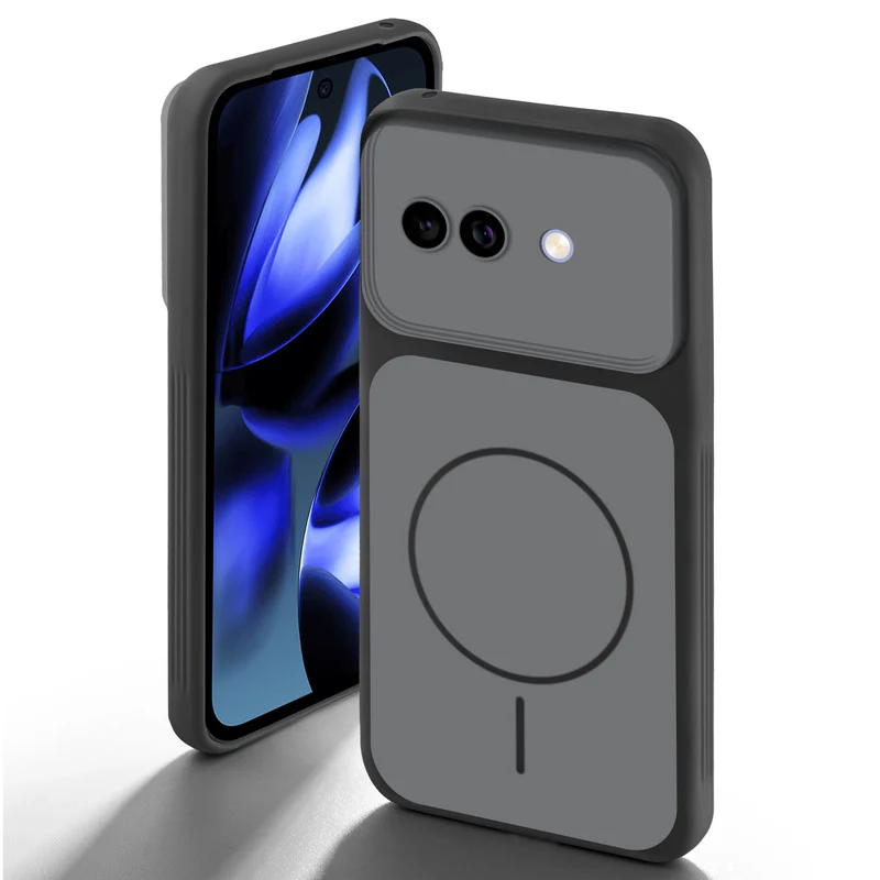 Dual Tone Silicone Back Cover Case With Metal Like Buttons For Google Pixel 9A 5G - Image 7