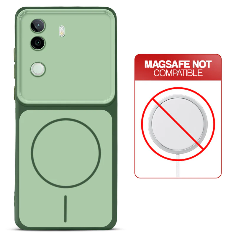 Dual Tone Silicone Back Cover Case With Metal Like Buttons For iQOO Z9s 5G - Image 24