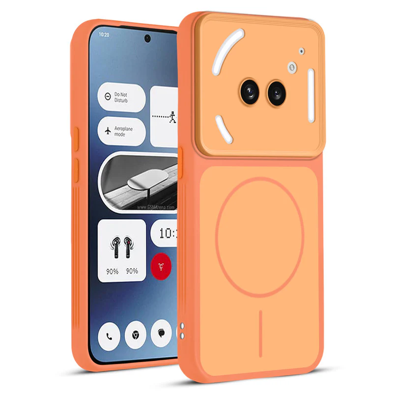 Dual Tone Silicone Back Cover Case With Metal Like Buttons For Nothing Phone 2A - Image 6