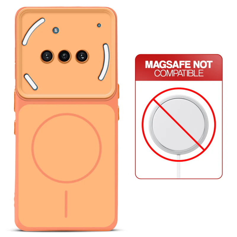 Dual Tone Silicone Back Cover Case With Metal Like Buttons For Nothing Phone 3A 5G - Image 4