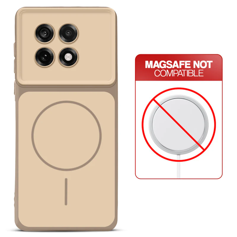 Dual Tone Silicone Back Cover Case With Metal Like Buttons For OnePlus 13R 5G - Image 19