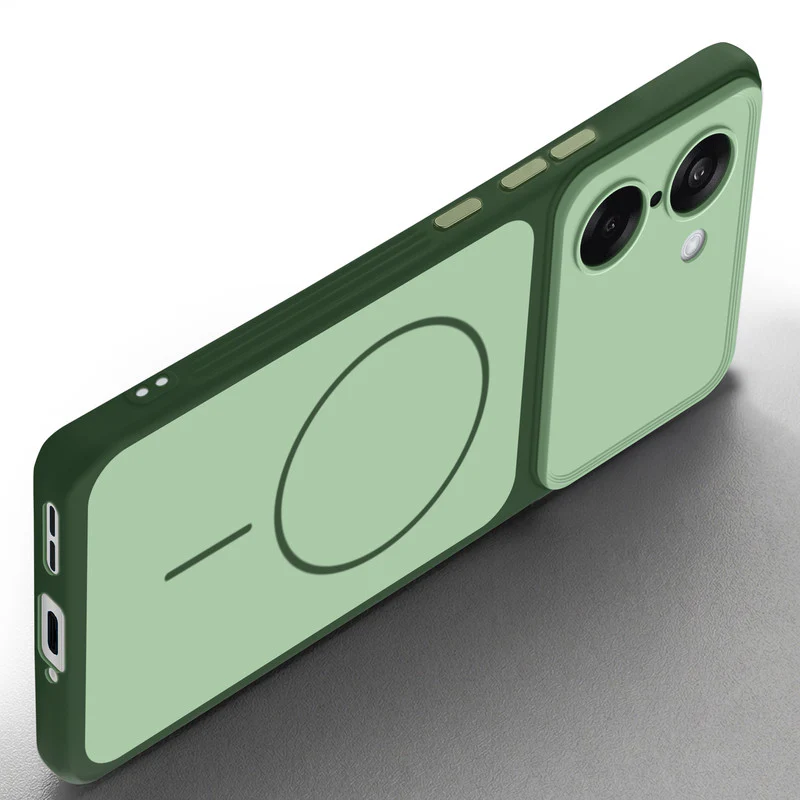 Dual Tone Silicone Back Cover Case With Metal Like Buttons For OnePlus Nord CE 5 5G - Image 25