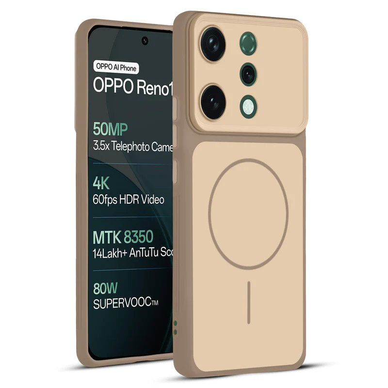 Dual Tone Silicone Back Cover Case With Metal Like Buttons For Oppo Reno 14 5G - Image 21