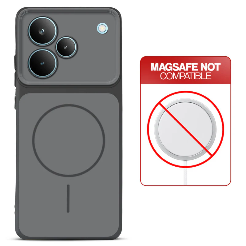 Dual Tone Silicone Back Cover Case With Metal Like Buttons For Realme P4 Pro 5G - Image 9
