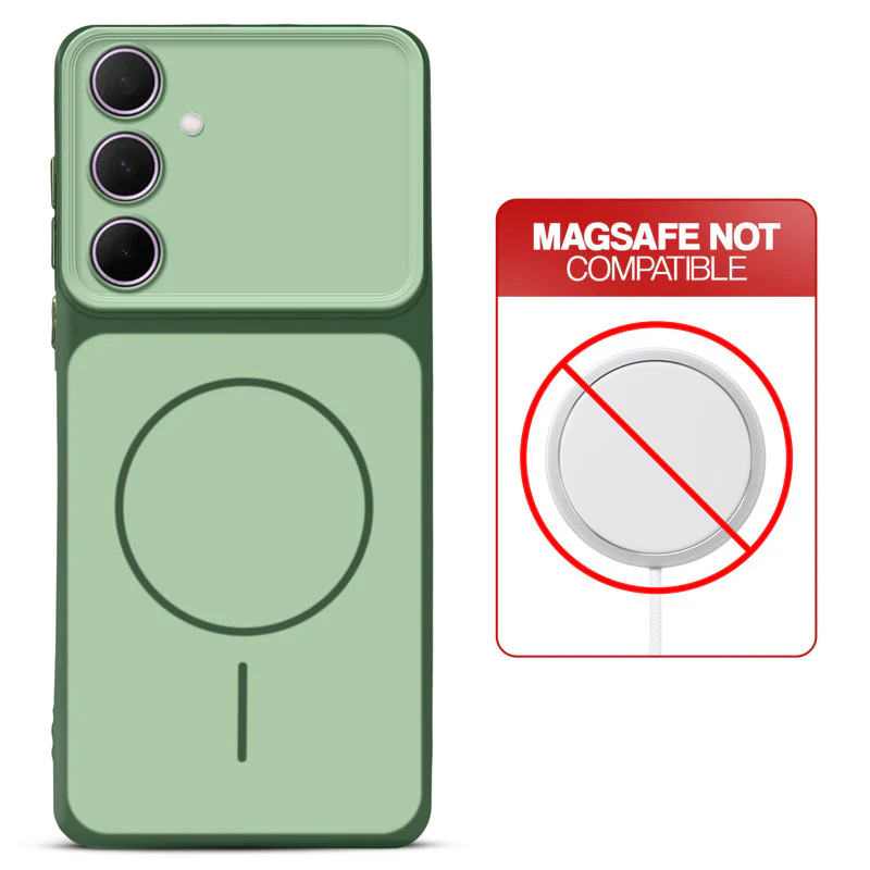 Dual Tone Silicone Back Cover Case With Metal Like Buttons For Samsung A55 5G - Image 24