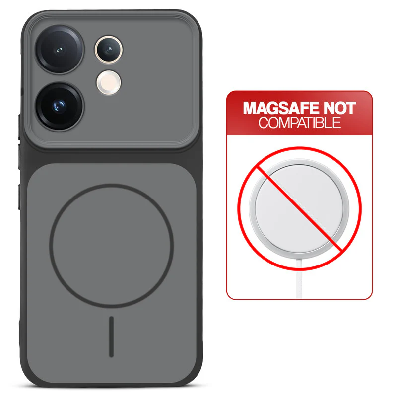 Dual Tone Silicone Back Cover Case With Metal Like Buttons For Vivo T4 Pro 5G - Image 9