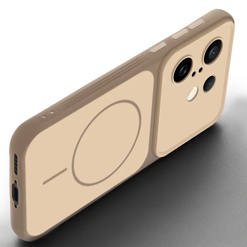 Dual Tone Silicone Back Cover Case With Metal Like Buttons For Vivo X200 FE 5G - Image 20