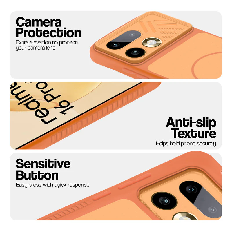 Dual Tone Silicone Grip Back Cover with Camera Protection for Realme 16 Pro 5G - Image 3
