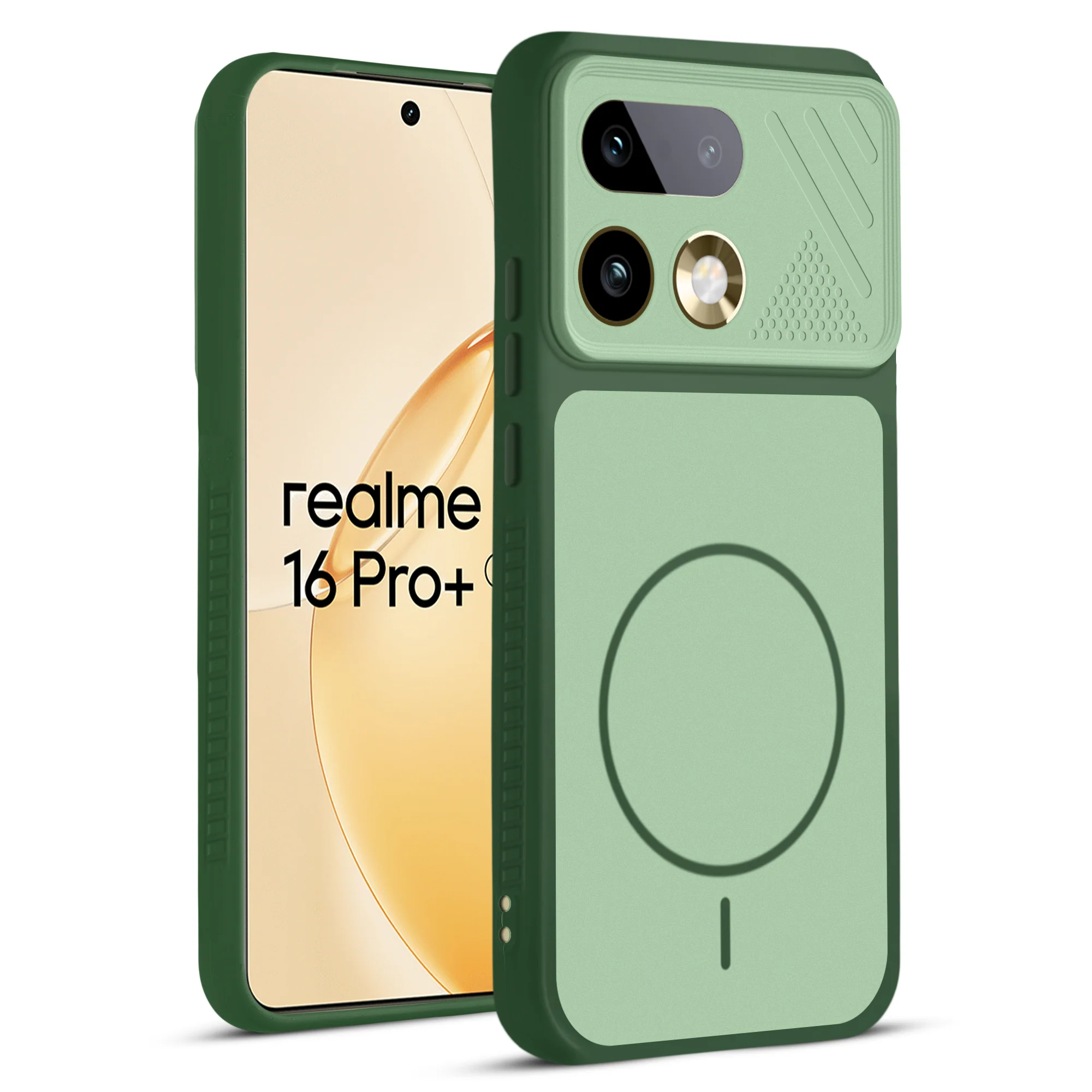 Dual Tone Silicone Grip Back Cover with Camera Protection for Realme 16 Pro Plus 5G - Image 12